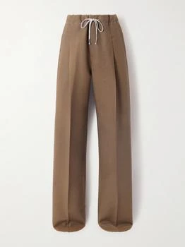 MAISON MARGIELA | Pleated Mohair And Wool-blend Straight-leg Pants  - IT46