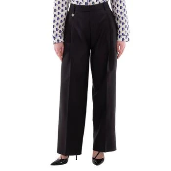 Burberry | Wool Silk Pleated Tailored Trousers