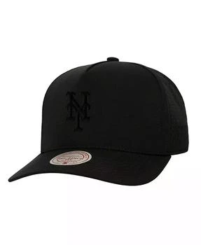 Men's Black New York Mets Perfect Icon Pro Pinch Snapback Hat