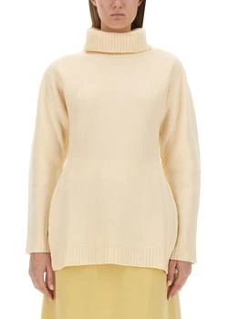 Jil Sander | Jil Sander Back Cut-Out Turtleneck Knit Sweater