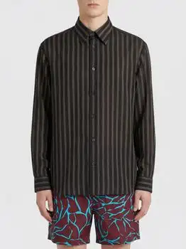 Dries Van Noten | Striped Cupro Shirt Dries Van Noten