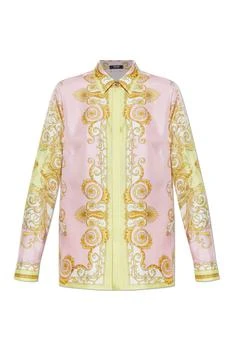 Versace | Versace Pattern-Printed Long-Sleeved Shirt