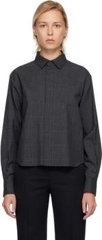 Sacai | Gray Glen Check Shirt