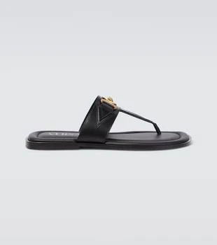 Versace | Medusa leather thong sandals