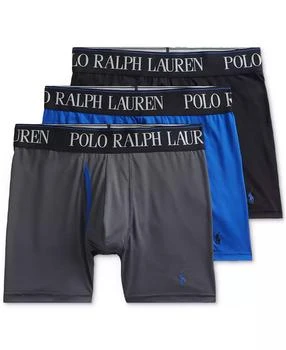 Ralph Lauren Men's 3-Pack 4-D Flex Cool Microfiber Boxer Briefs
