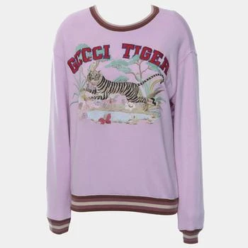 Gucci | Gucci Pink Tiger Embroidered Sweater XXS
