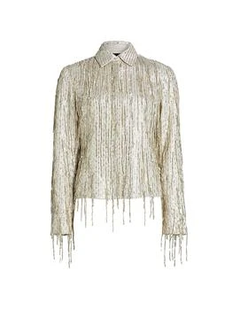 AMIRI | Sequin Fringe Shirt