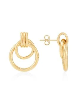 Saks Fifth Avenue | 14K Yellow Gold Doorknocker Earrings