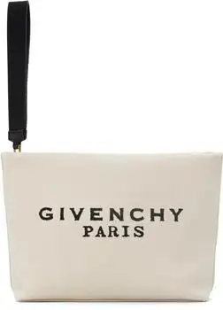 Givenchy | Off-White 'GIVENCHY' Canvas Pouch
