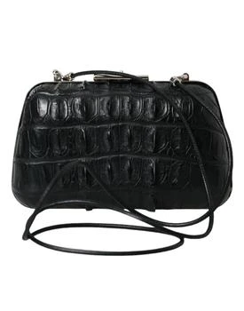 Balenciaga | Exotic Skin Leather Shoulder Crossbody Box Clutch Women's Bag