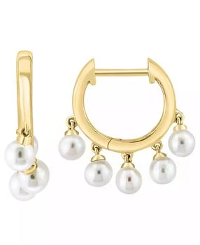 Effy | Freshwater Pearl (3mm) Huggie Earrings in 14k Yellow Gold