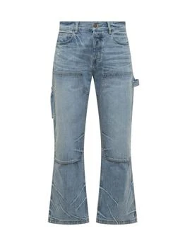AMIRI | Amiri Carpenter Logo Patch Straight Leg Jeans