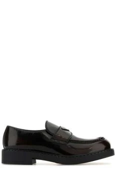Prada | Prada Strap-Detailed Rounded-Toe Loafers