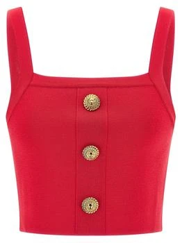 Balmain | Balmain Buttons Knit Bralette Top
