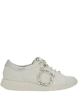 Salvatore Ferragamo | Women's Gancini Motif Sneakers In Beige