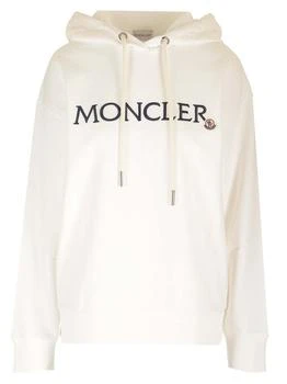 Moncler | Moncler Logo Embroidered Drawstring Hoodie