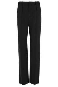 Yves Saint Laurent | Saint Laurent Pleat Detailed Straight Leg Pants