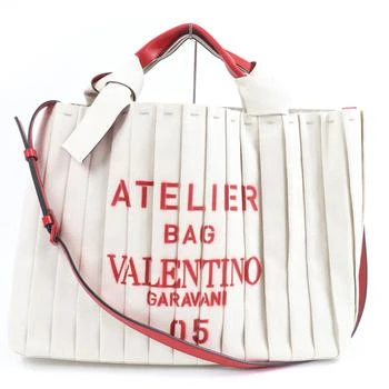 Valentino | Canvas Leather Tote Bag (Pre-Owned)
