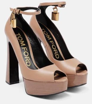 Tom Ford | Padlock platform leather sandals