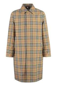 Burberry | Burberry Checked Collared Trench Coat
