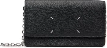 MAISON MARGIELA | Black Wallet Chain Bag