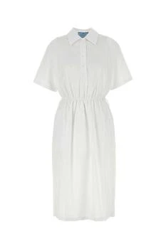 Prada | Prada Drawstring Shirt Dress