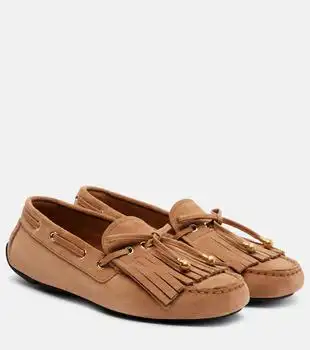 Jimmy Choo | Manon F fringed suede boat shoes