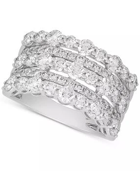 Macy's | Diamond Multi-row Band (2-1/2 ct. t.w.) in 14k White Gold