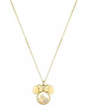 Cubic Zirconia Minnie Mouse Love Shaker Pendant Necklace