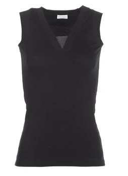 Brunello Cucinelli | Brunello Cucinelli V-Neck Straight Hem Top