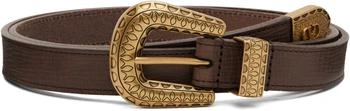 Valentino | Brown VLogo Signature Calfskin Belt