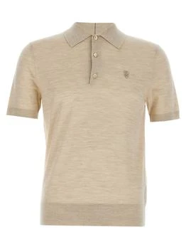 Burberry | Burberry Short-Sleeved Fin-Knit Polo Top