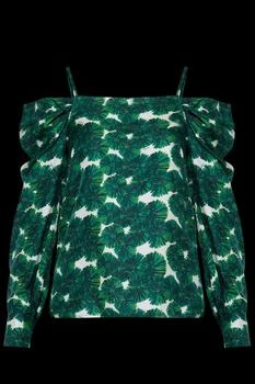 Max Mara | Max Mara Ustica All-Over Patterned Off-Shoulder Top