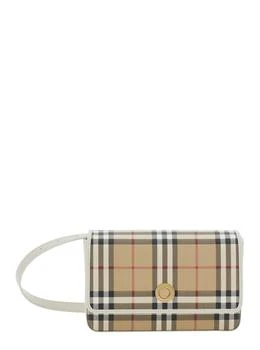 Burberry | Burberry Cheecked Foldover-Top Shoulder Bag