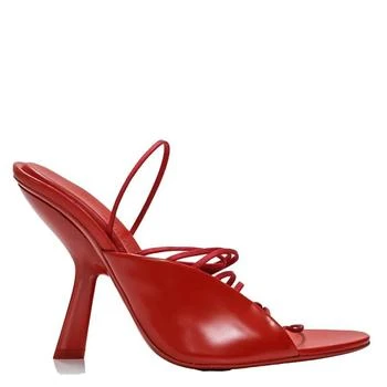 Salvatore Ferragamo | Ladies Red Leather Altaire Ultra Fine Strap Sandals