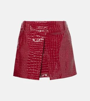 Tom Ford | Croc-effect leather miniskirt