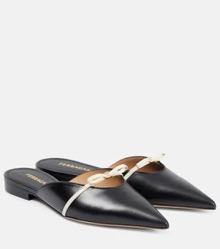 Salvatore Ferragamo | Bow-detail leather mules
