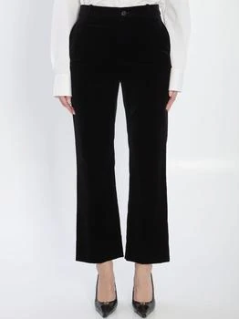 Yves Saint Laurent | Saint Laurent Mid-Rise Velvet Pants