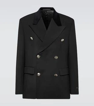 Prada | Double-breasted virgin wool suit jacket