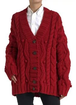 Dolce & Gabbana | Wool Knit Button Down Cardigan Women's Sweater (Pre-Owned)