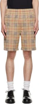 Burberry | Beige Check Shorts