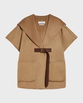 Max Mara | Dorico Belted Cashmere Cape