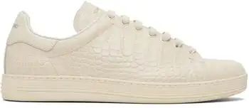 Tom Ford | Off-White Printed Alligator Warwick Sneakers
