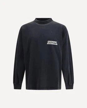 Balenciaga | Balenciaga Masking Tape Oversized Long Sleeve T-Shirt