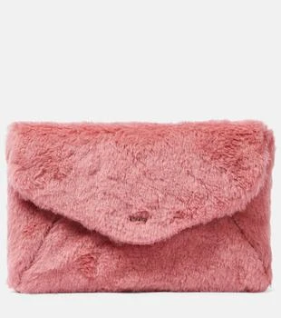 Max Mara | Alpaca, wool, and silk teddy clutch
