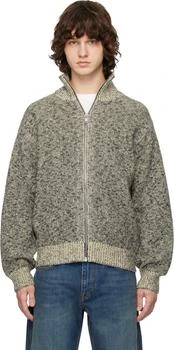 Jil Sander | Gray Knit Track Jacket