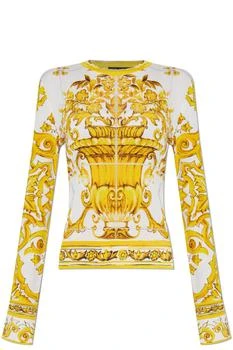 Dolce & Gabbana | Dolce & Gabbana Majolica Printed Knitted Top
