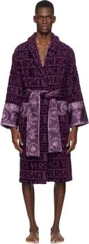 Versace | Purple 'I Heart Baroque' Bathrobe