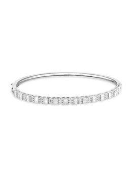 Effy | 14K White Gold 
1.29 TCW Diamond Cuff Bracelet