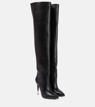 Tom Ford | Embellished leather over-the-knee boots